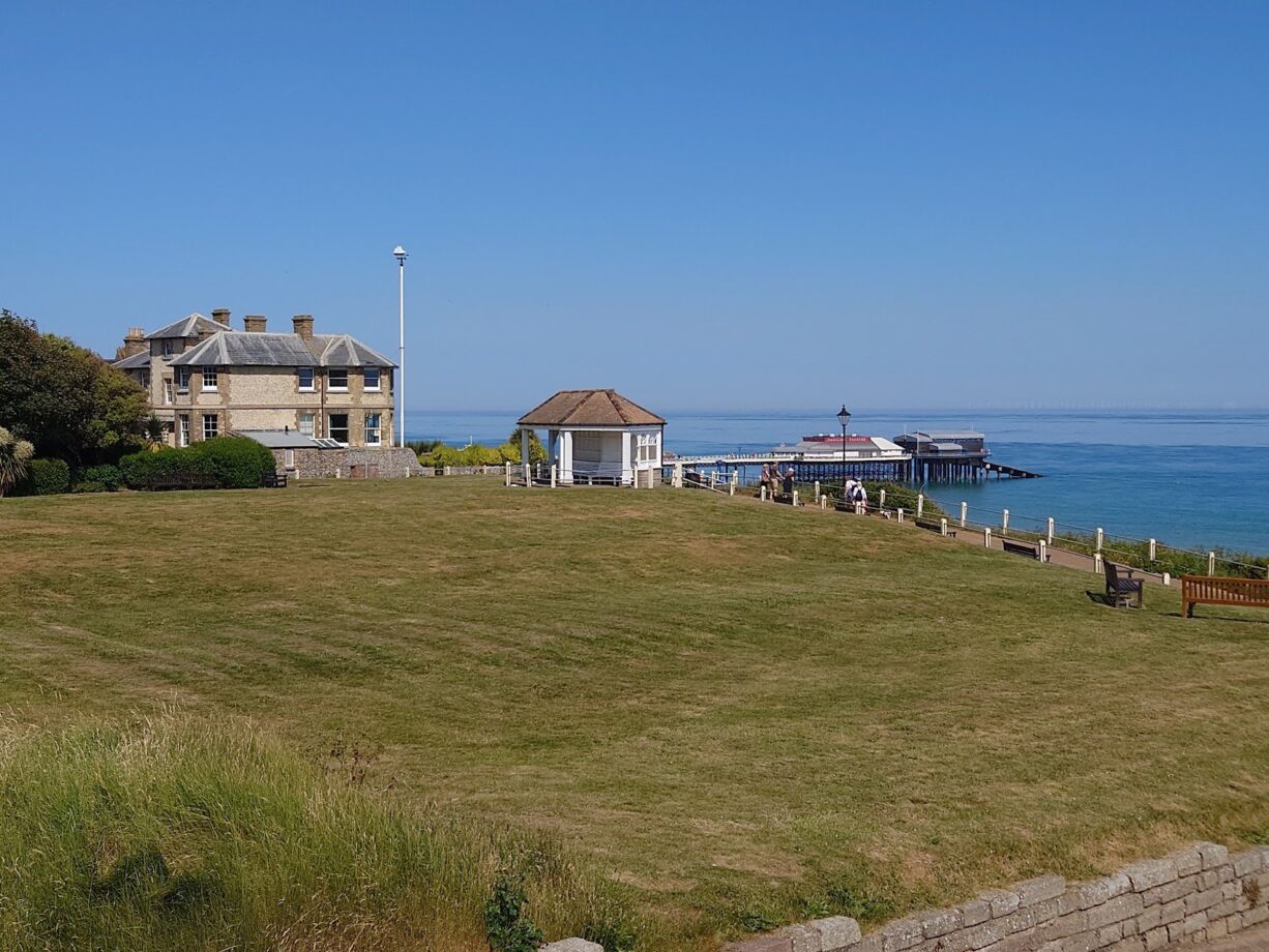 View to the Pier from North Lodge Park Cromer