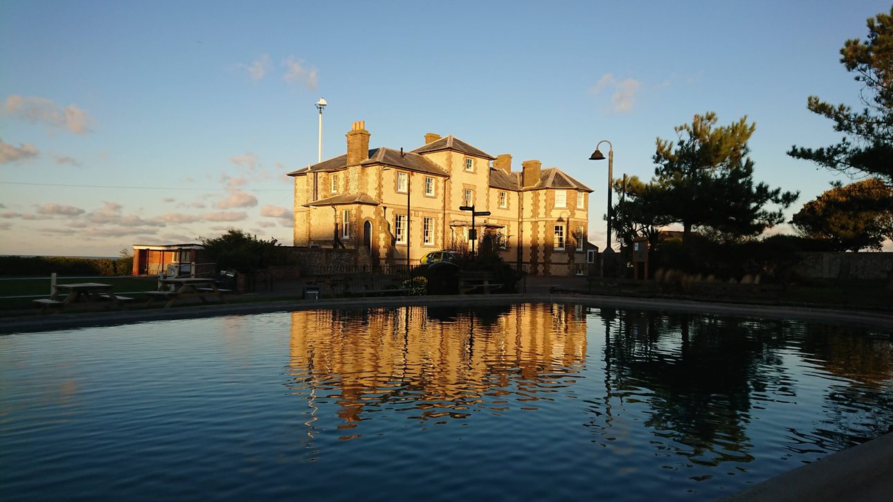 The boating pond at North Lodge Park